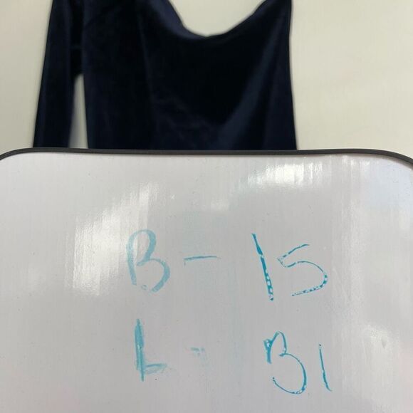 Forte Forte Womens Bodysuit One Piece One Shoulder Velvet Blue Size Small - Picture 7 of 7